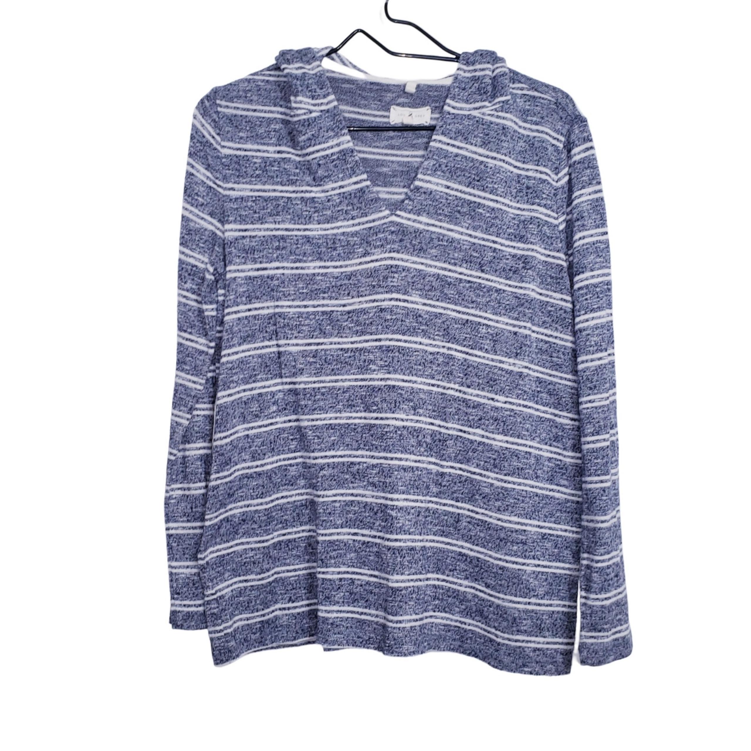 Lou& Grey Striped Hooded Sweater