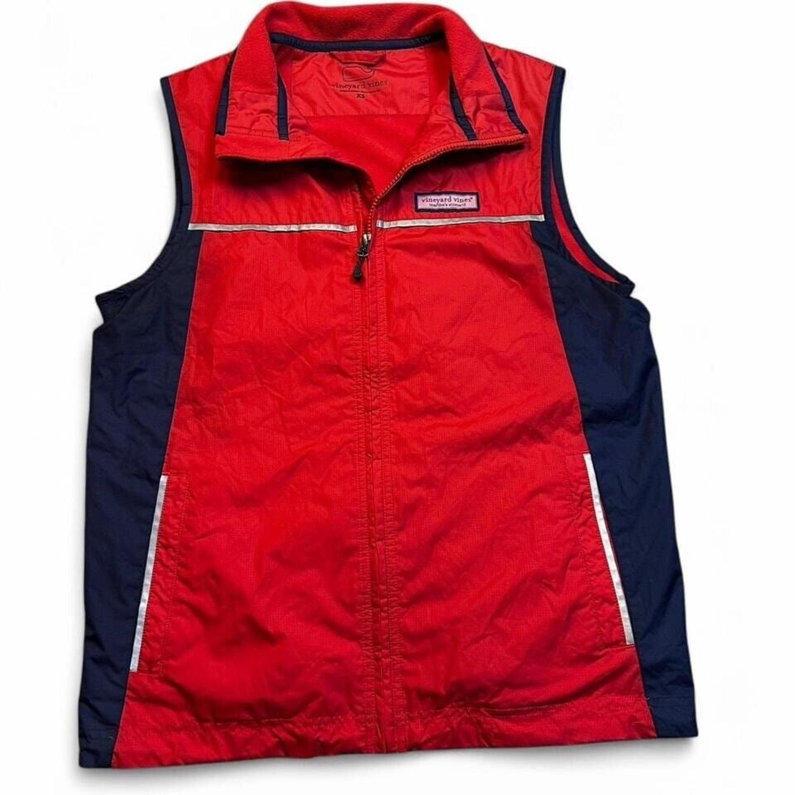 Vineyard Vines Vest Martha's Vineyard Performance Full Zip Men's XS Red
