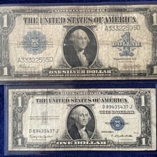 1923 & a 1935 H Silver Certificates