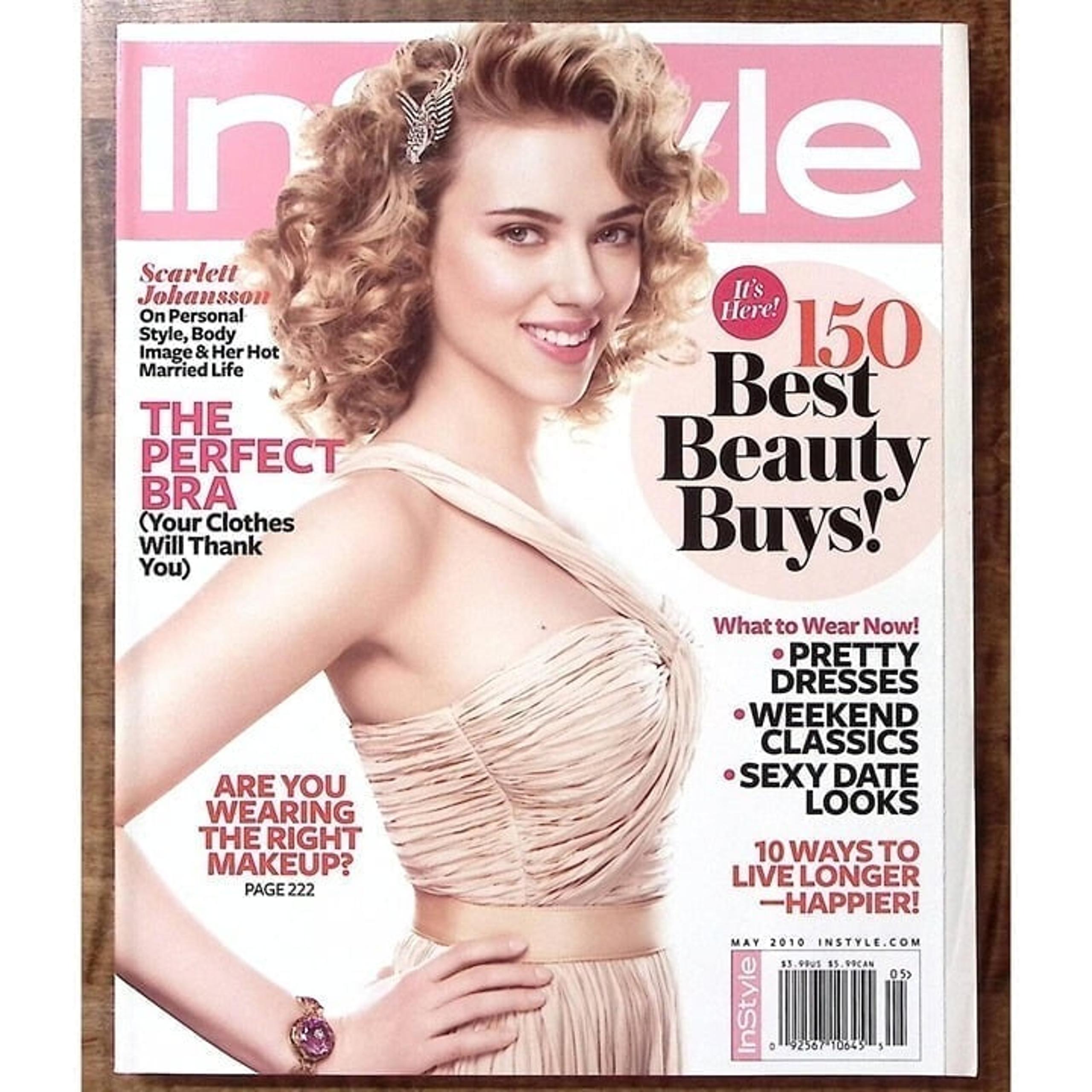 INSTYLE MAY 2010 SCARLETT JOHANSSON THE PERFECT BRA LIVE LONGER B445 - Magazine