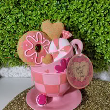 Valentine pink ceramic decor