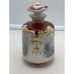 Antique Porcelain Perfume Bottle Decanter Hand Painted Floral Landscape Scene