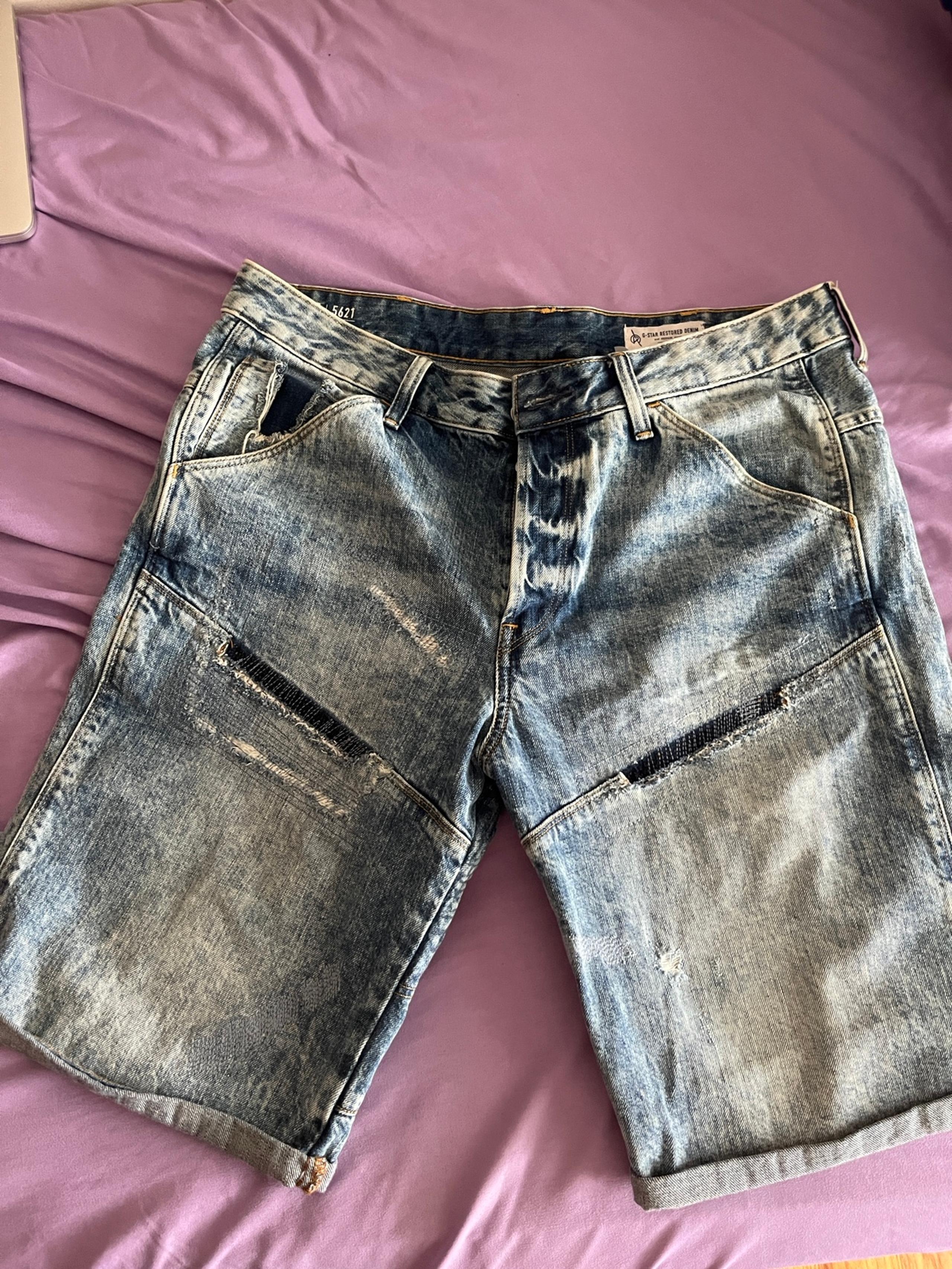 - G star Raw denim blue shorts