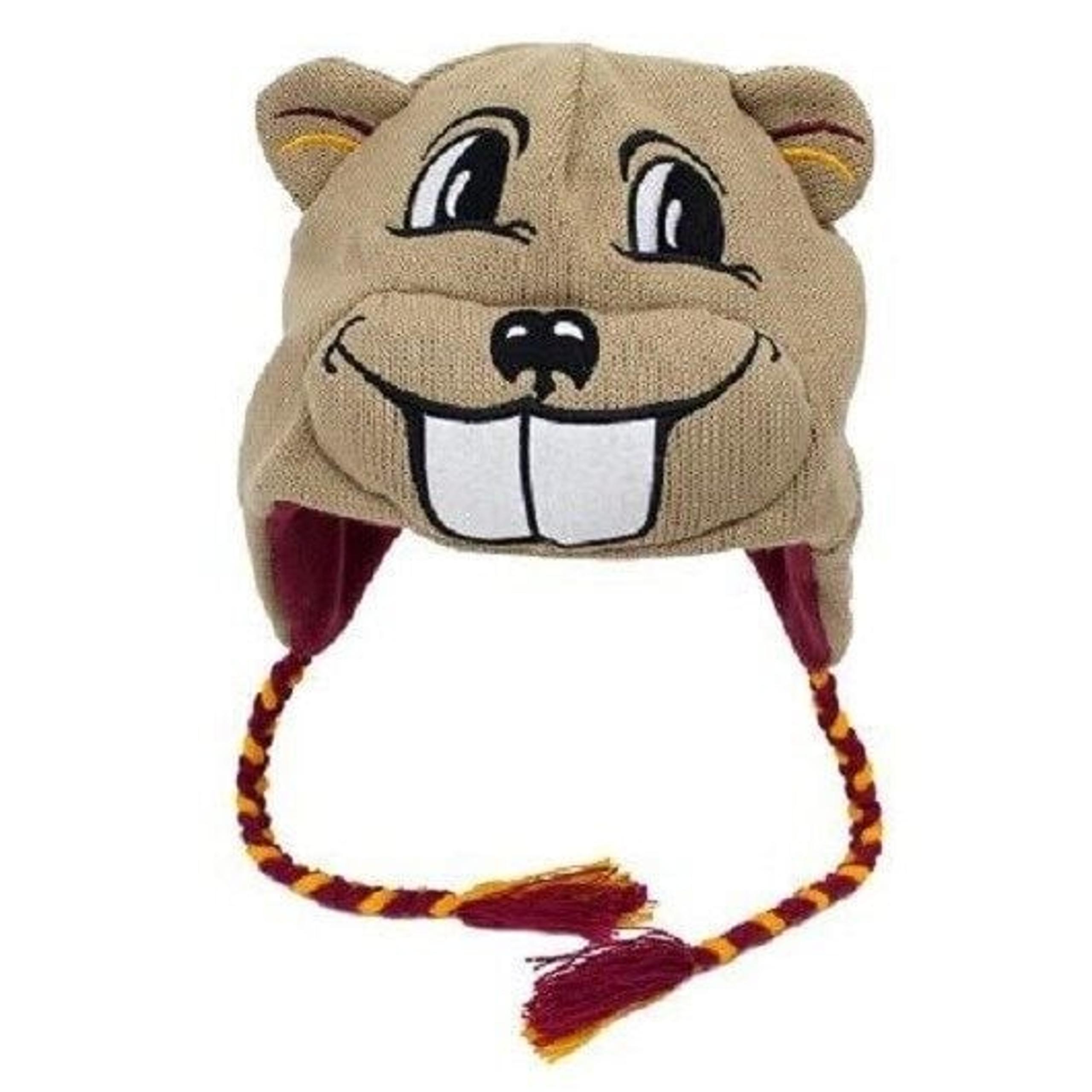 New Minnesota Golden Gophers Winter Ski Laplander Hat Cap GIFT NWT Mascot Goldy