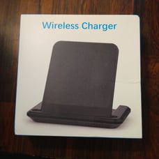 Upright Black Wireless Charger