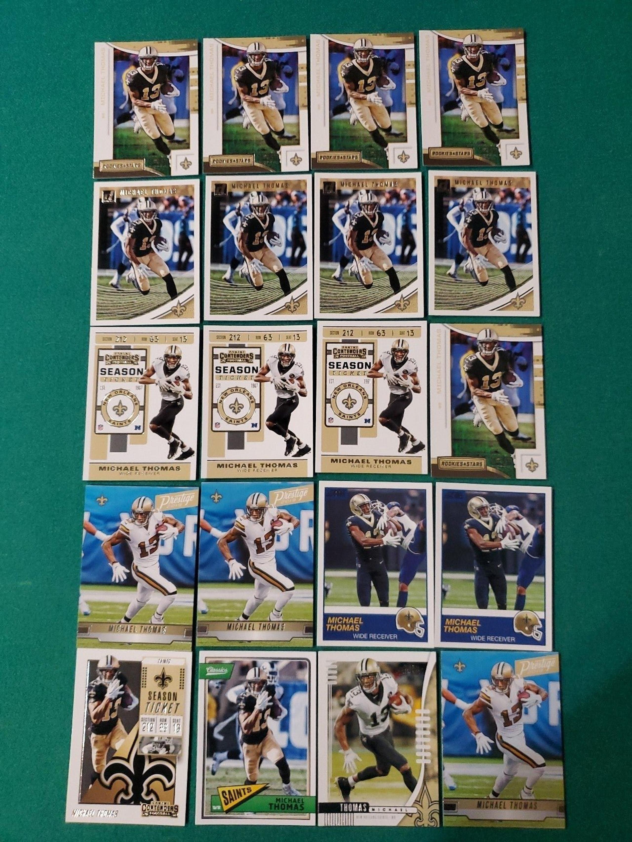 MICHAEL THOMAS 2018-19 PANINI LOT OF 20 PACK FRESH CARDS NEW ORLEANS SAINTS NFL