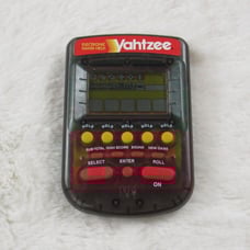 Yahtzee Electronic Handheld Game Clear Black Milton Bradley 1995 Vintage 4511