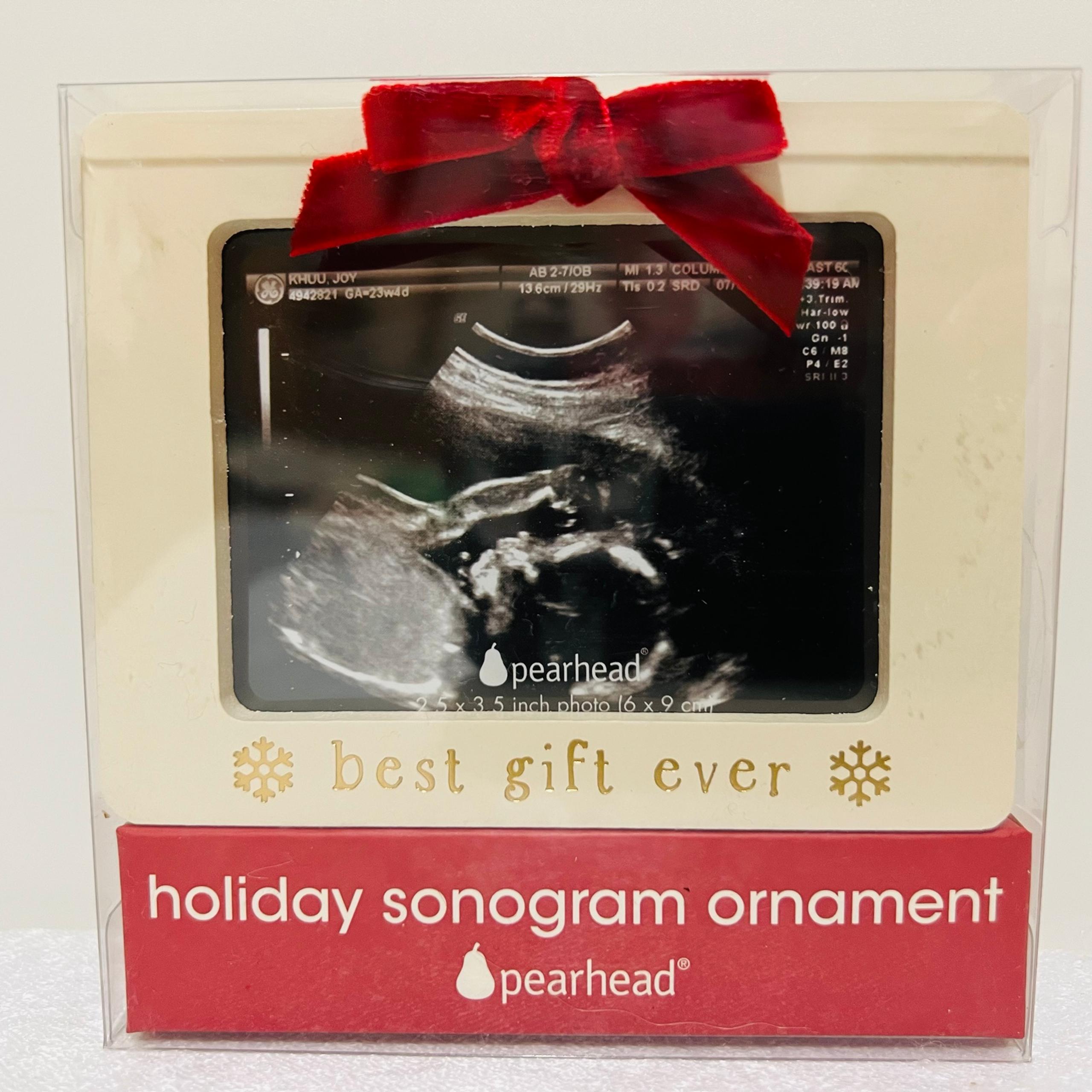 Pearhead Sonogram Ornament “Best Gift Ever”