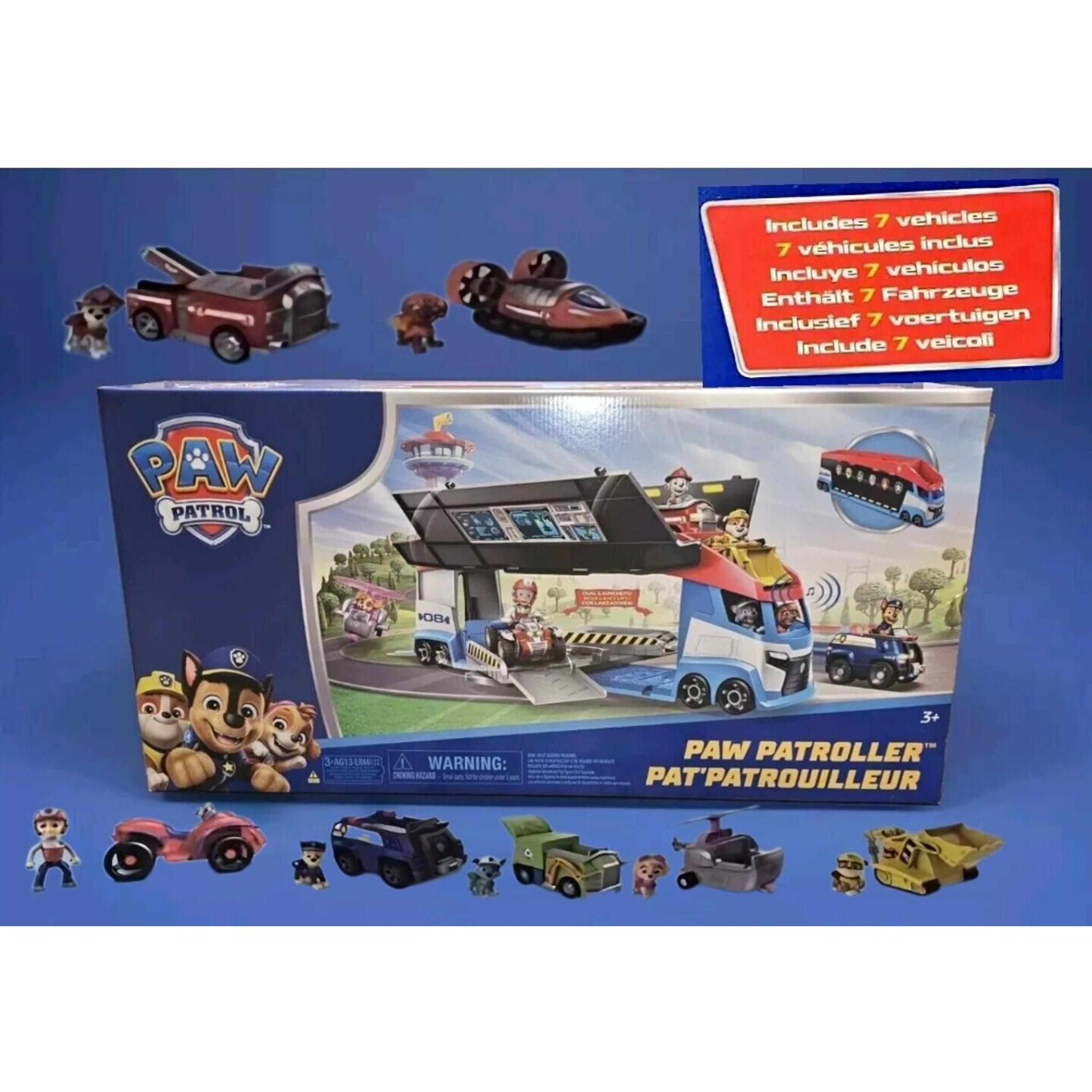 PAW Patrol, PAW Patroller Playset w/ 7 Figures and 7 Vehicles, for Kids Ages 3+