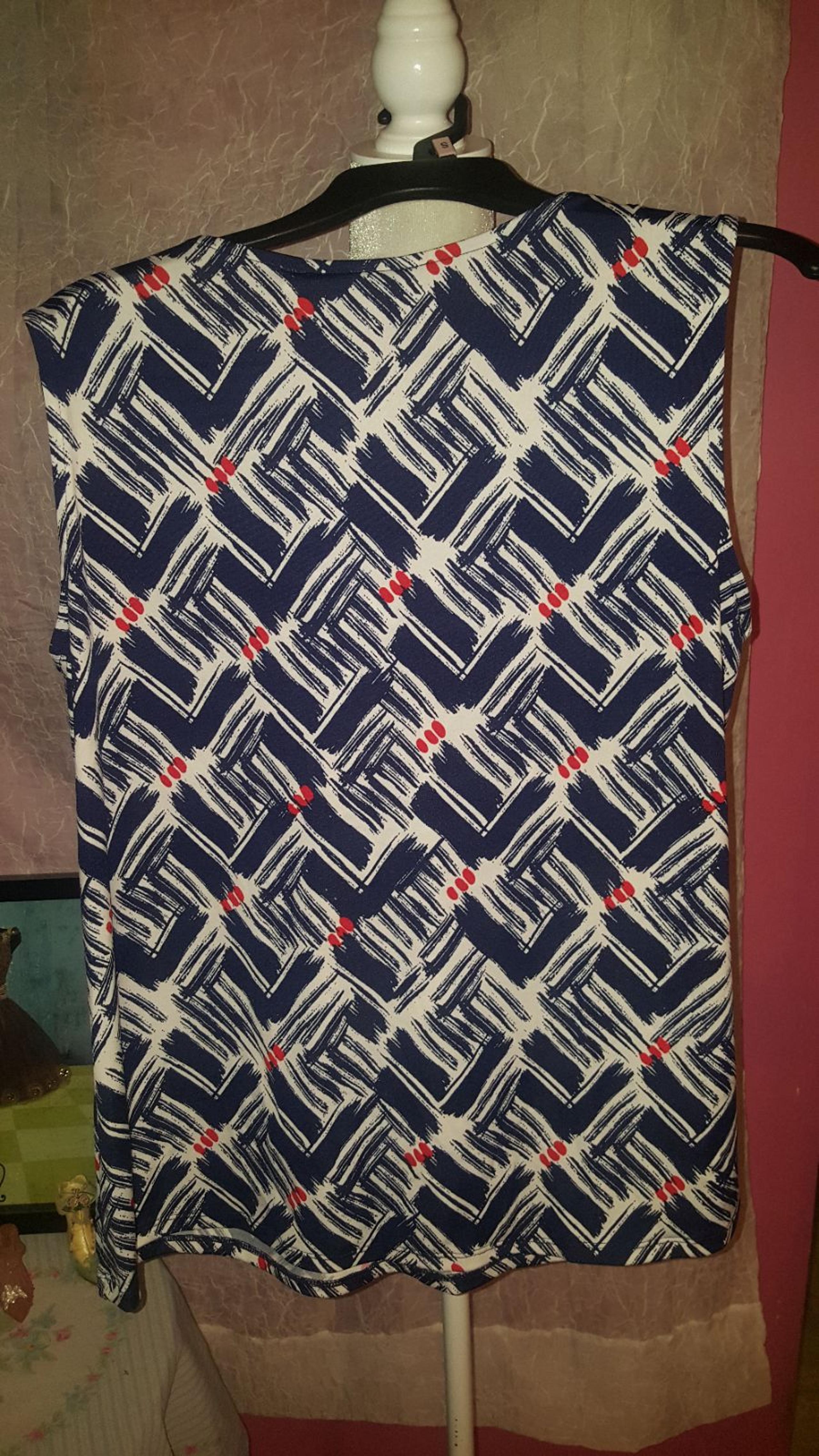 Womans Navy & Red Tank Top