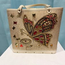 Vintage Butterfly & Flowers Kit Purse