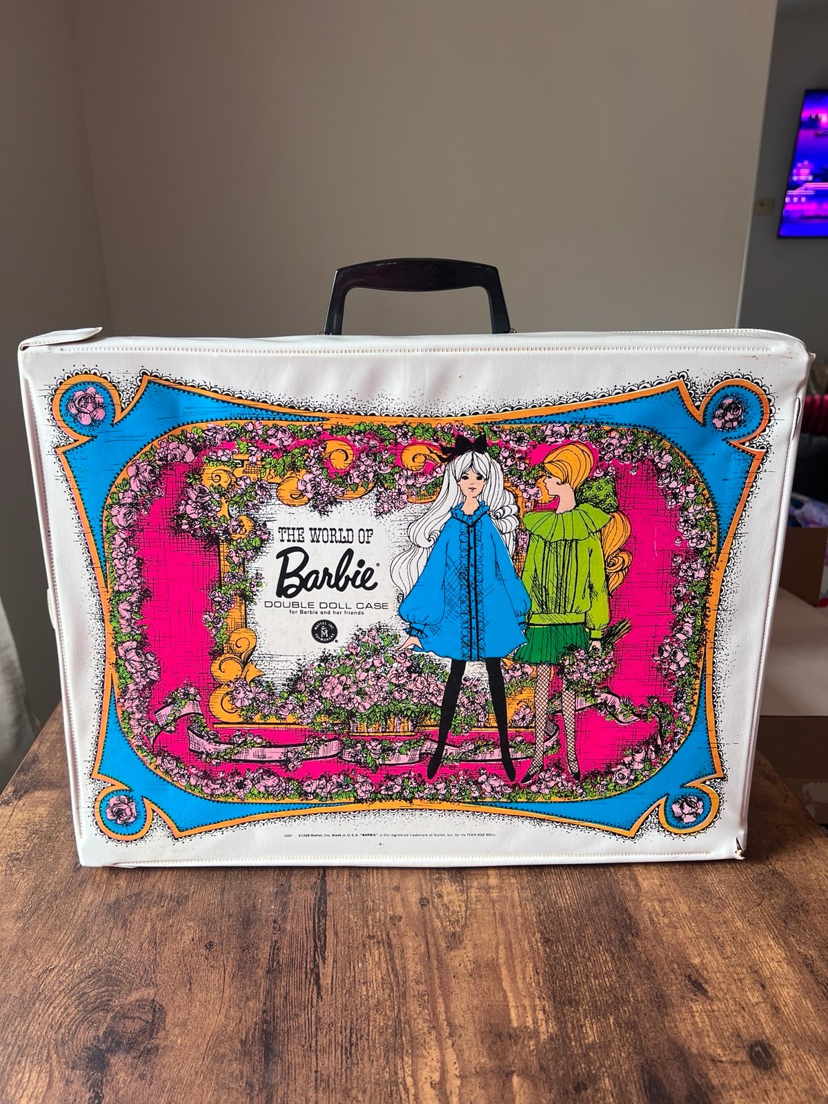 Vintage 1968 Mattel BARBIE Double Doll Storage Carrying Case