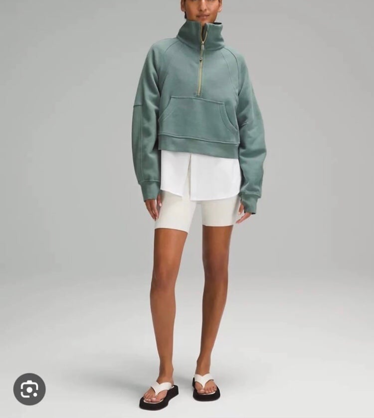 Lululemon Scuba Oversized Funnel Neck Medium Forest NWT M/L