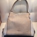 Coach Chalk Leather/Golden Tan Signature Cloth, Turn-Lock Lexy Satchel