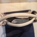 Coach Chalk Leather/Golden Tan Signature Cloth, Turn-Lock Lexy Satchel
