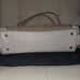 Coach Chalk Leather/Golden Tan Signature Cloth, Turn-Lock Lexy Satchel