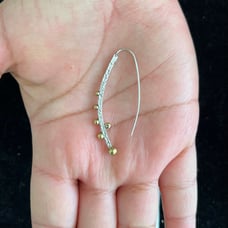 Sterling Silver And Bronze earrings