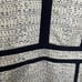 Tory Burch white, blue and Black Sheath Dress V-Neck Sleeveless dress size 0