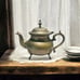 Rare VNTG Footd Ornate Teapot with Handle EPNS Solid Brass Tea Kettle Home Decor