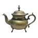 Rare VNTG Footd Ornate Teapot with Handle EPNS Solid Brass Tea Kettle Home Decor