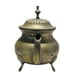 Rare VNTG Footd Ornate Teapot with Handle EPNS Solid Brass Tea Kettle Home Decor