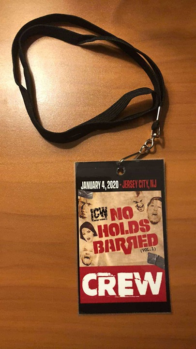 ICW NHB Vol 1 Crew Pass Lanyard (The Very First Show) Deathmatch Wrestling