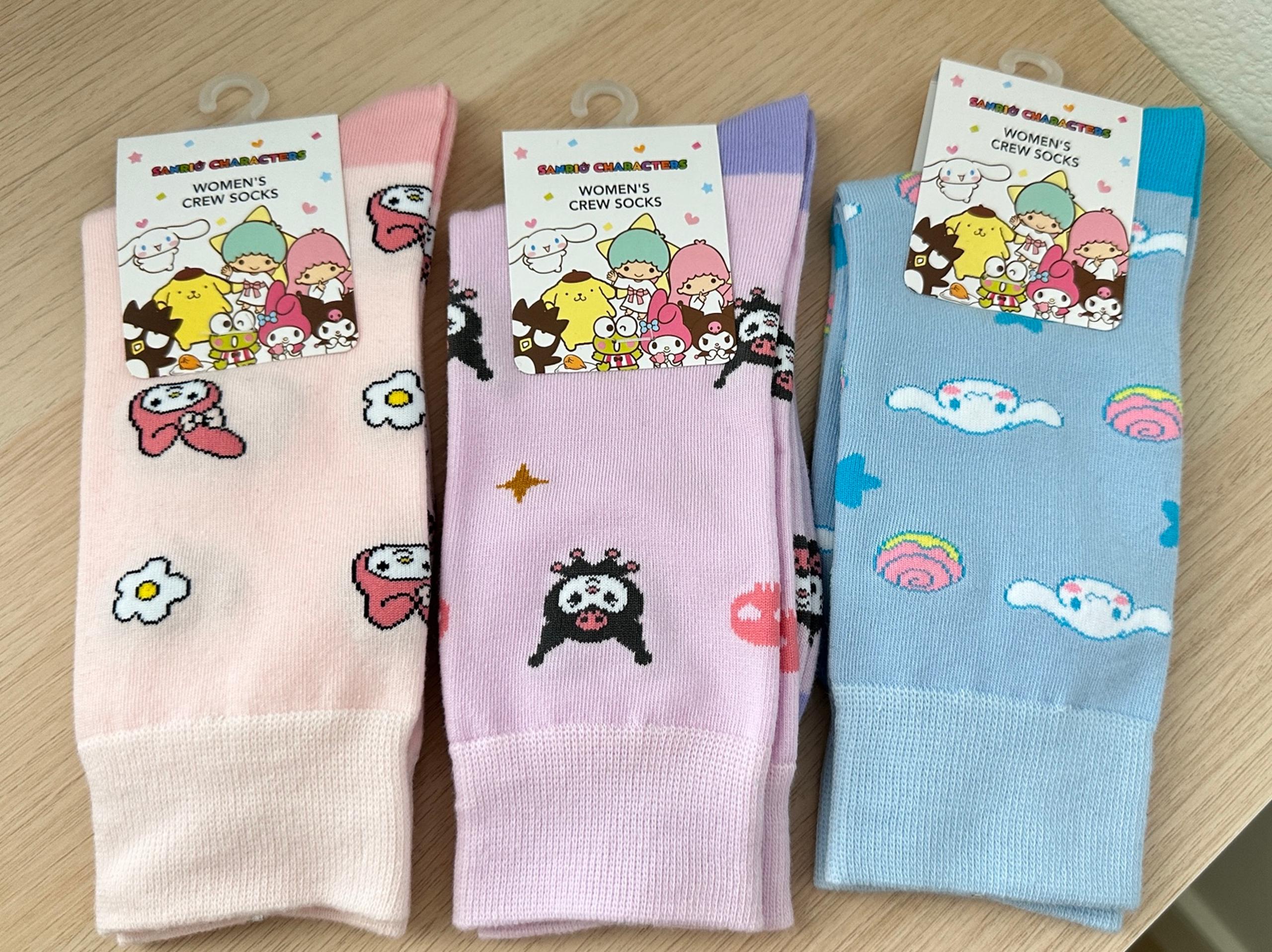 Sanrio Characters Women Socks 3pcs