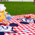 Toontown picnic basket & blanket NWOT
