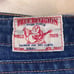 TRUE RELIGION BOOT CUT JEANS MID-DARK WASH SIZE 27