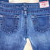 TRUE RELIGION BOOT CUT JEANS MID-DARK WASH SIZE 27