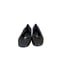 Salvatore Ferragamo Womens Black Leather Slip On Round Toe Flat Loafer Size 7.5
