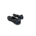 Salvatore Ferragamo Womens Black Leather Slip On Round Toe Flat Loafer Size 7.5