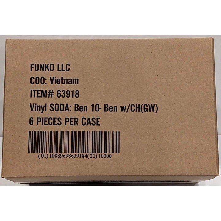 FUNKO POP! SODA - BEN TENNYSON - 6 sodas total 1 chase SEALED CASE with CHASE!!