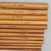Vintage Bamboo Wooden Crochet Needles - Set of 12 - Sized 3mm - 10mm