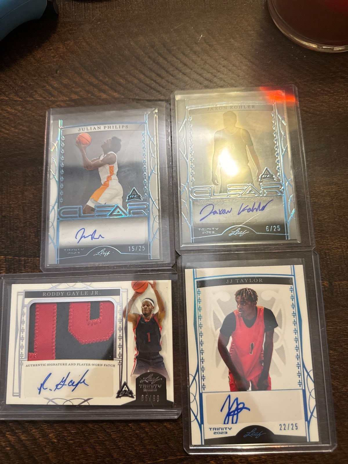 4 Autographed NBA Rookie Set 2 Leaf Trinity 22-23