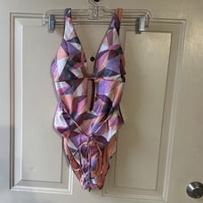 Isabella Rose Women's Marseille High Leg One Piece Swimsuit Size S.