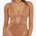 Isabella Rose Women's Marseille High Leg One Piece Swimsuit Size S.