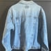 Vintage Lee Men's Light Blue Denim Jean Jacket Size Large Unisex Jacket