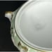 VTG Cherubs COVERED DISH Bisque Porcelain Footed Dresser Box Harp Horn Gold Pink
