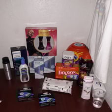 Tide pods,Crest whitening,ck spray,razor