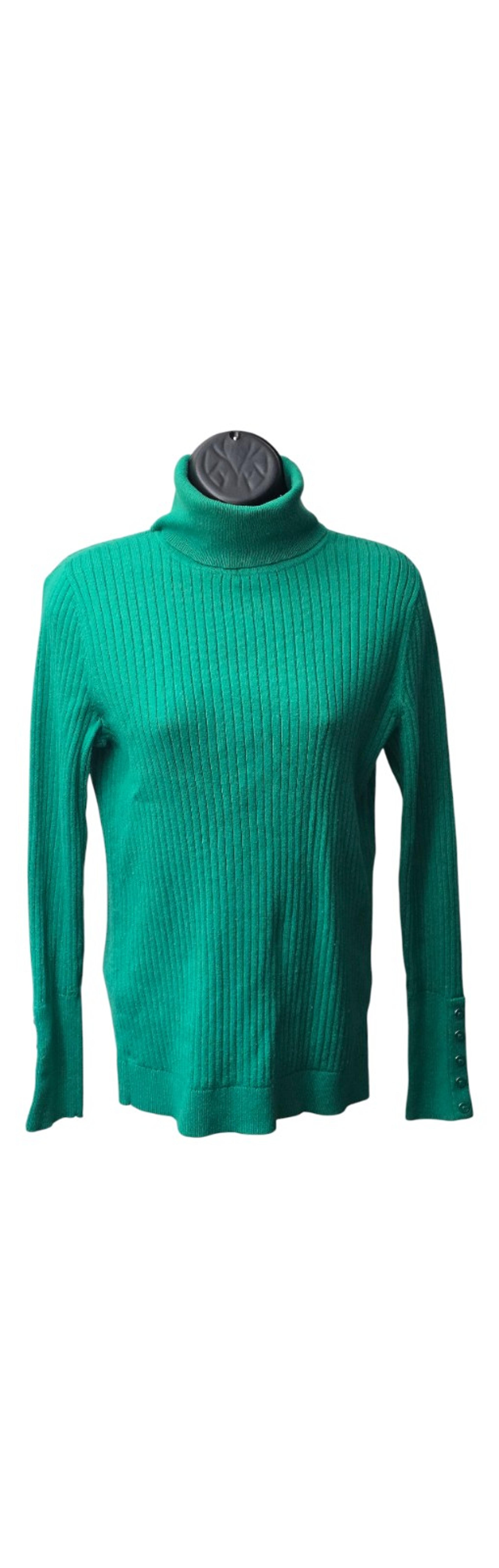 Womens Talbots Green Turtleneck Sweater  Size Small