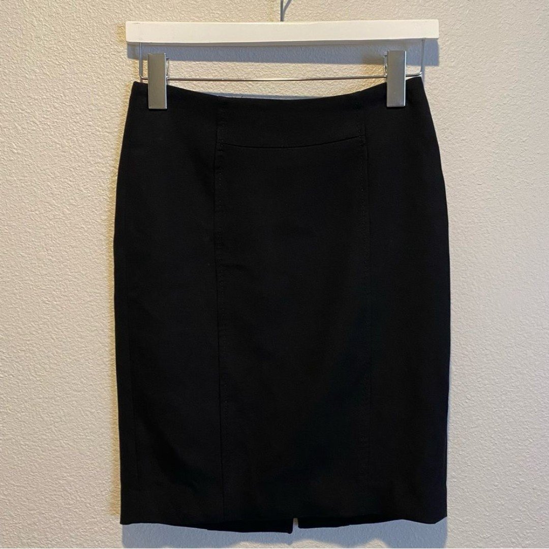 Ann Taylor Loft Pencil skirt black size 00 petite office business