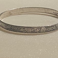 Storyteller Sterling Bangle