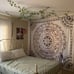 Sketched Floral Medallion Tapestry