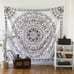 Sketched Floral Medallion Tapestry