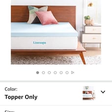 Brand new in box 2 linen spa mattress topper