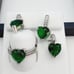 925 Sterling Silver Cubic Zircon Jewelry Set, UU1P7A7107
