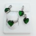 925 Sterling Silver Cubic Zircon Jewelry Set, UU1P7A7107