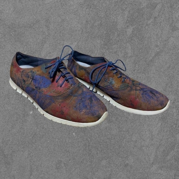 Rare Cole Haan ZeroGrand Printed Wingtip Shoes