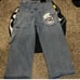 Baggy skull embroided Jeans
